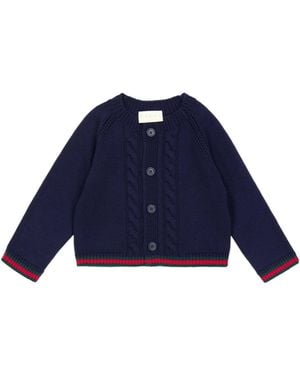 Gucci Knitted Cardigan - Blue