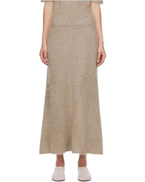 Lisa Yang Asta Midi Skirt - Natural