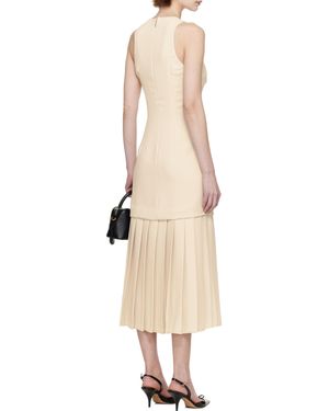 16Arlington Off- Anci Midi Dress - Natural