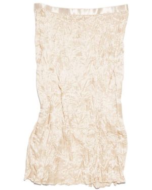 Acne Studios Runched Detailed Satin Skirt - Natural