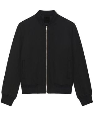 Givenchy Zip-Up Bomber Jacket - Black