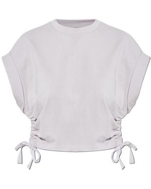 AllSaints Ruched Tie-Side Top - White