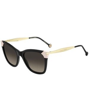 Carolina Herrera Rectangular Frame Full Rim Sunglasses - Metallic