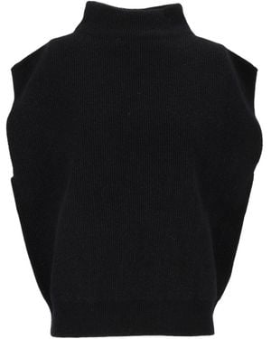 Peserico Sleeveless Turtleneck Sweater - Black