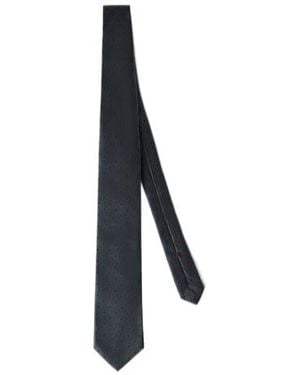 Brunello Cucinelli Embroidered Polka-Dot Pattern Tie - White