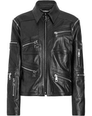 Dolce & Gabbana Nappa Leather Jacket - Black
