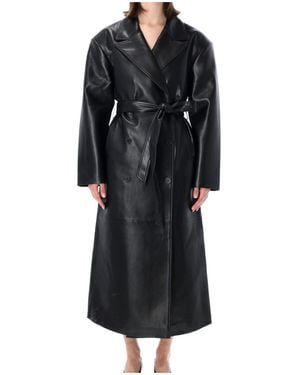 Frankie Shop Tina Oversized Trench Coat - Black