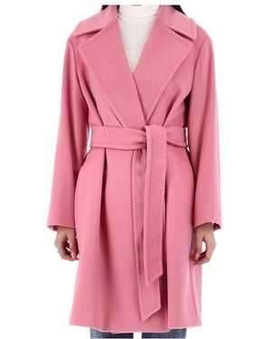 Max Mara Long-Sleeved Coat - Pink