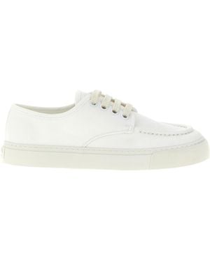 Prada Low Top Lace-Up Trainers - White