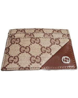 Gucci Card Case Wallet With Interlocking G - Multicolour