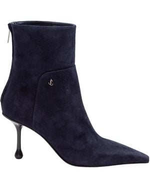 Jimmy Choo High-Heeled Ankle Boots - Blue