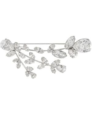 Jennifer Behr Tone Crystal Brooch - White
