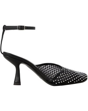 Christopher Esber Minette Veil 80Mm Mesh Court Shoes - Black