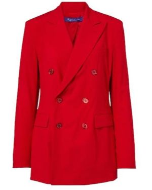 Ralph Lauren Fitted Blazer - Red