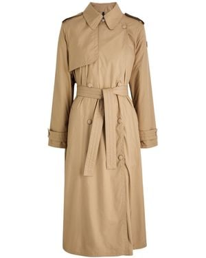 Moncler Barbetane Shell Trench Coat - Natural
