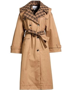 Ganni Full-Length Jackets - Natural