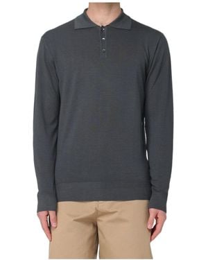Barena Pevaron Long-Sleeved Polo Shirt - Black