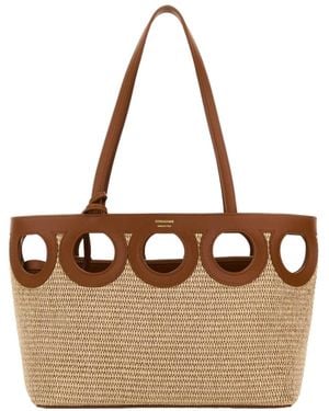 Ferragamo Ferragamo Logo Printed Tote Bag - Brown