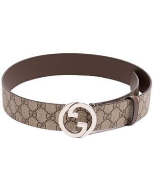 Gucci Gg Supreme Buckled Belt - Multicolour