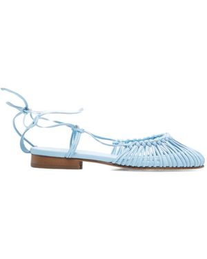Hereu Mantera Round-Toe Knotted Sandals - Blue