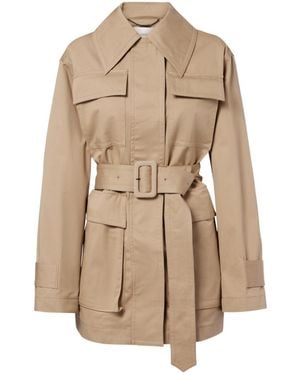 JOSEPH Shama Cotton Trench Coat - Natural