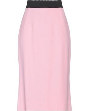 Dolce & Gabbana Color-Block Midi Skirt - Pink