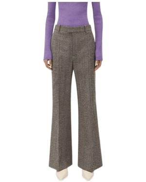 Bottega Veneta Flared Trousers - Grey