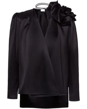 Magda Butrym Long-Sleeved Shirt - Black