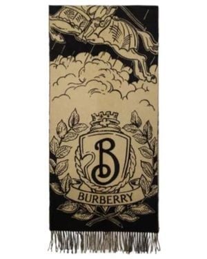 Burberry Wide Reversible Stormy Knight Scarf - Green