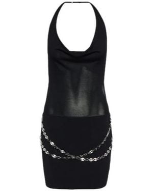 AYA MUSE Hyd Halterneck Minidress - Black