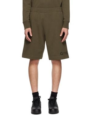 Givenchy Logo Printed Bermuda Shorts - Green