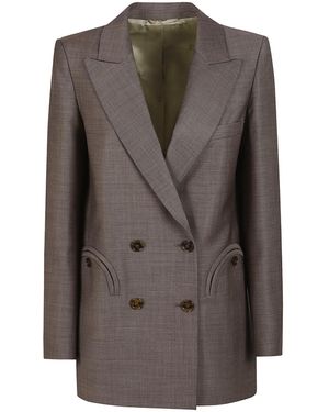 Blazé Milano Blazé Milano Aile Everyday Double-Breasted Blazer - Brown