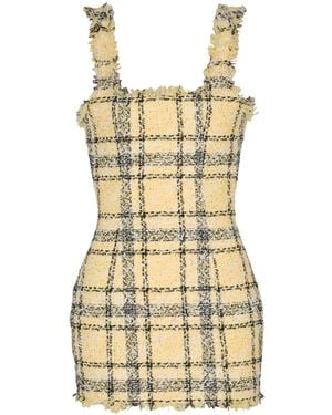 Balmain Short Strappy Dress - Metallic