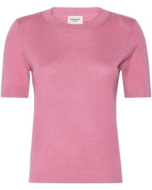 Weekend by Maxmara Short-Sleeve Sweater - Pink