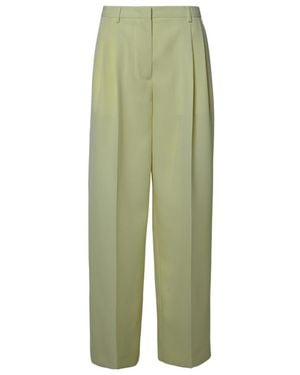 Jil Sander Palazzo Lima Washed Pants - Green