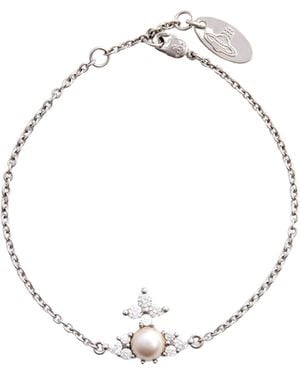 Vivienne Westwood Crystal Pendant Bracelet - Metallic