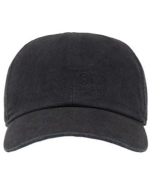 MM6 by Maison Margiela Logo Embroidered Baseball Cap - Blue