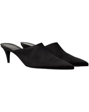 Celine Slingback High-Heeled Sandals - Black