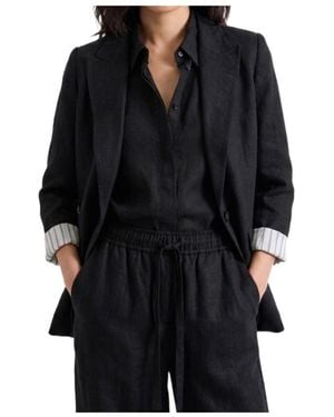 Marella Long-Sleeve Blazer - Black