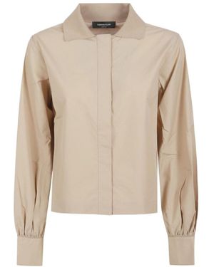 Fabiana Filippi Shirt Collar Jacket - Natural