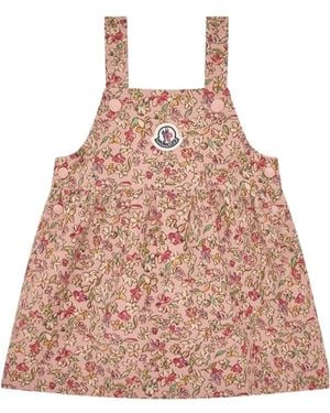 Moncler Printed Corduroy Dress - Pink