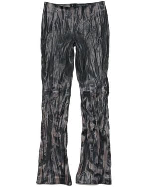 Acne Studios Faded-Effect Flared Trousers - Grey