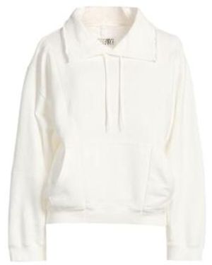 MM6 by Maison Margiela Collared Cropped Sweatshirt - White