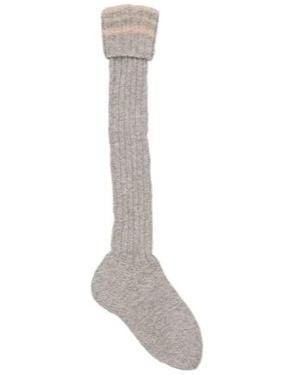 Maison Margiela Mid-Thick Casual Crew Socks - White