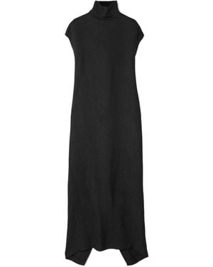 Calvin Klein Thea Mock-Neck Maxi Dress - Black