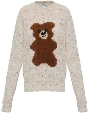 Moschino Long-Sleeved Sweater - White