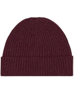 Brunello Cucinelli Ribbed Knit Hat - Red