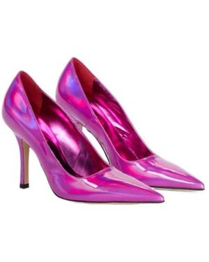 Paris Texas Mama Holographic Court Shoes - Pink