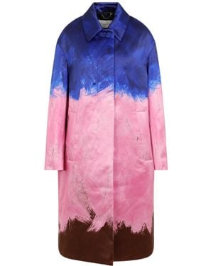 Dries Van Noten Printed Coat - Pink