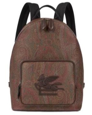 Etro Essential Paisley Backpack - Brown